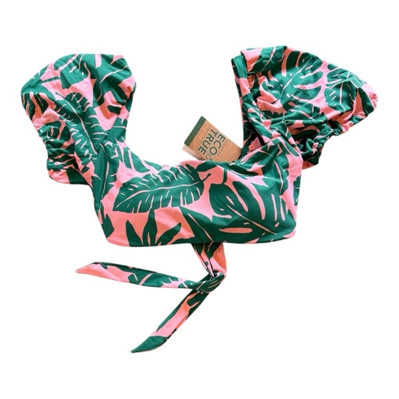 Volcom Leaf Ur Life Crop Bikini Top NWT - Picture 2 of 5